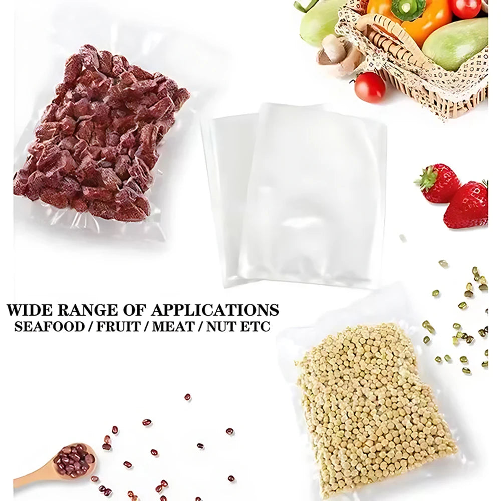 50PCS BPA-Free Vacuum Sealed Food Bags.