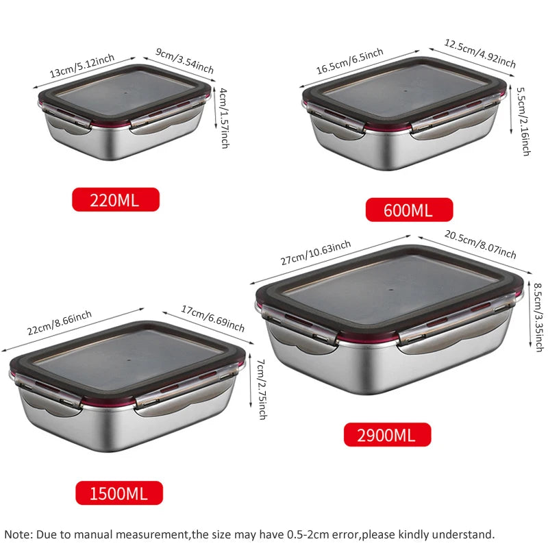 Stainless Steel Lunch Box Sealed Leakproof.