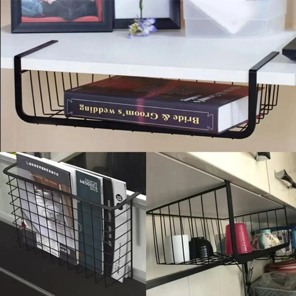 Under Cabinet Hanging Mesh Basket.