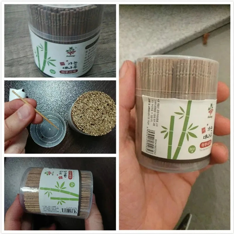800pcs Disposable Bamboo Toothpicks.