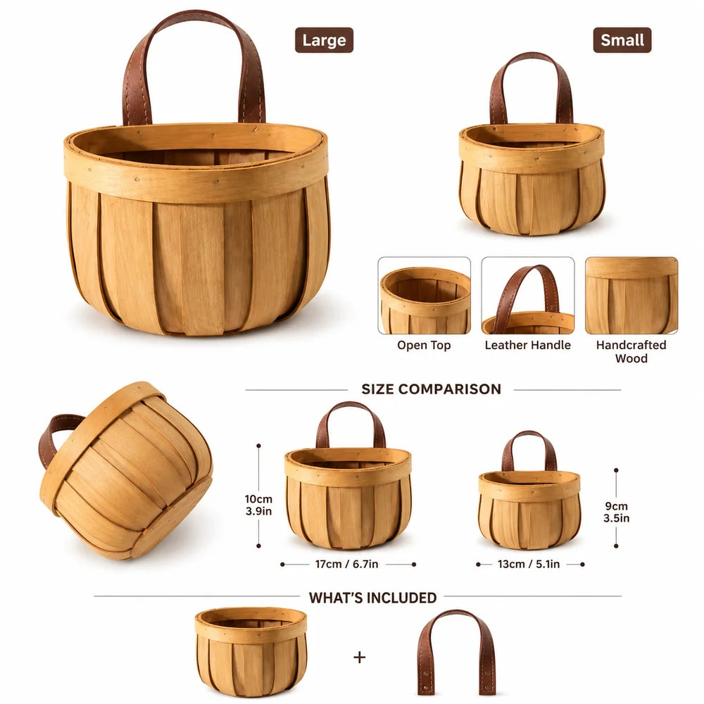 Hanging Handwoven Space Saving Kitchen Organizer Basket.