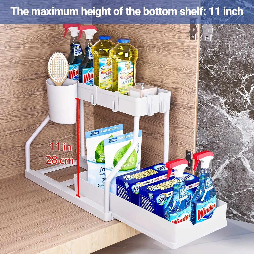 2-Tier Under Sink Storage Organizer