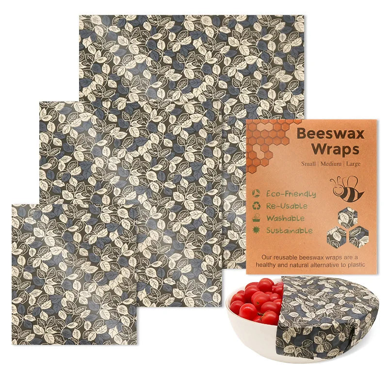 Reusable Beeswax Eco-Friendly Plastic free Food Wraps.