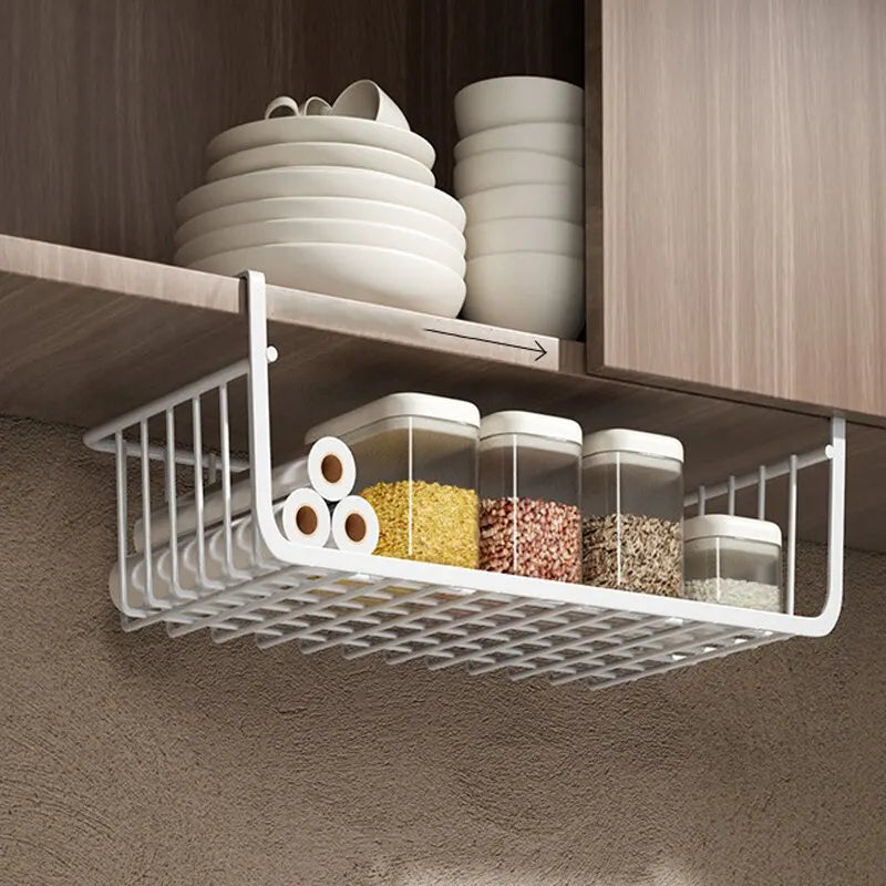 Under Cabinet Hanging Mesh Basket