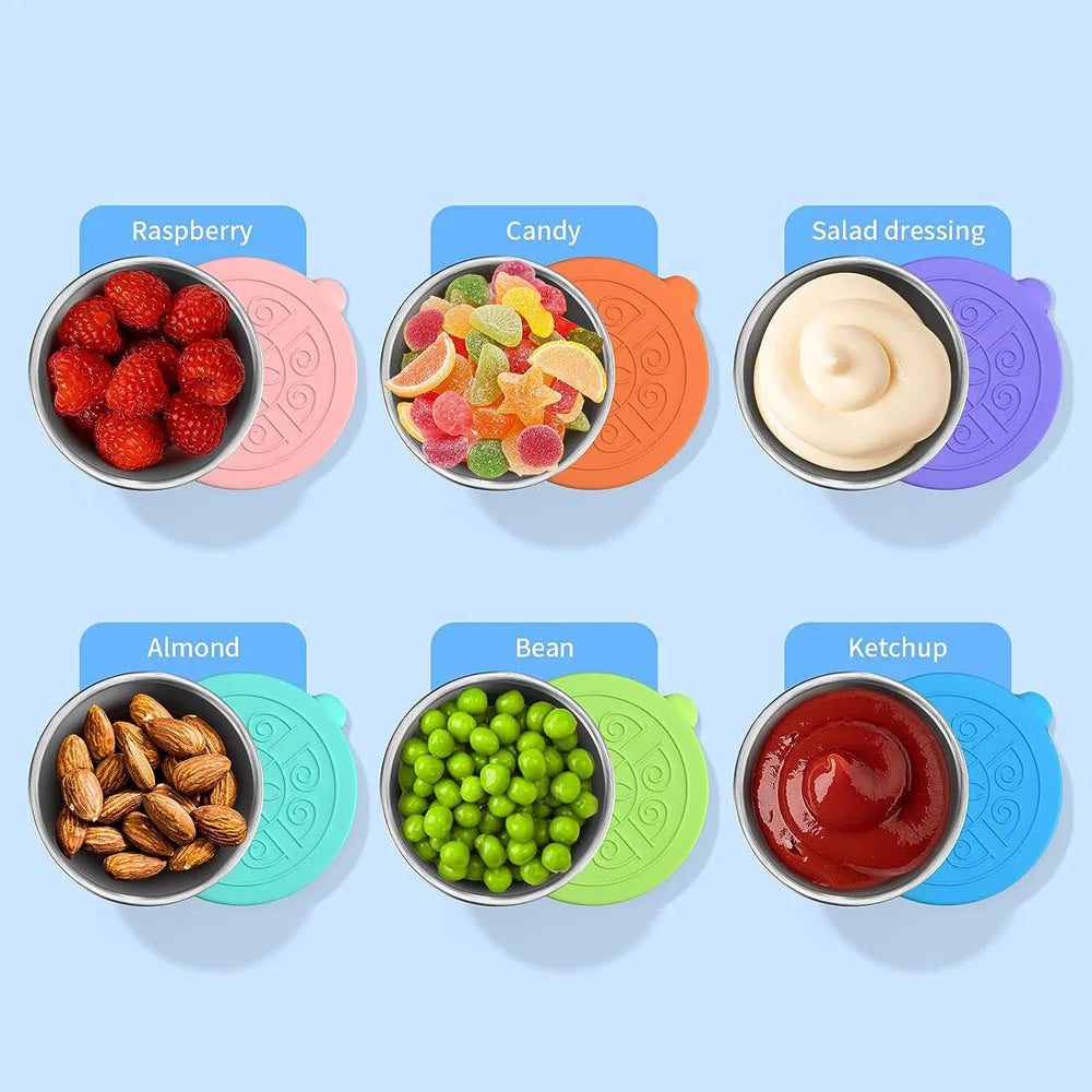 1pc Salad Dressing Container With 1.35oz/40ml Reusable Stainless Steel.