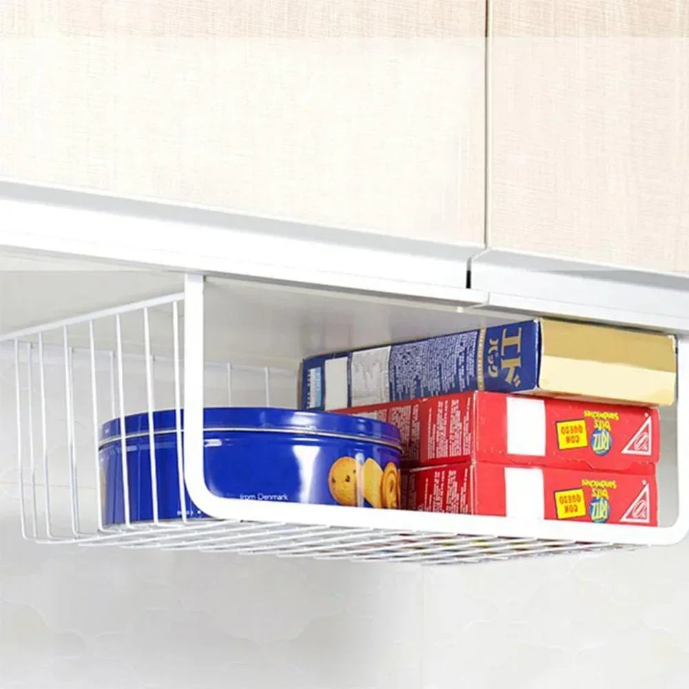 Under Cabinet Hanging Mesh Basket.