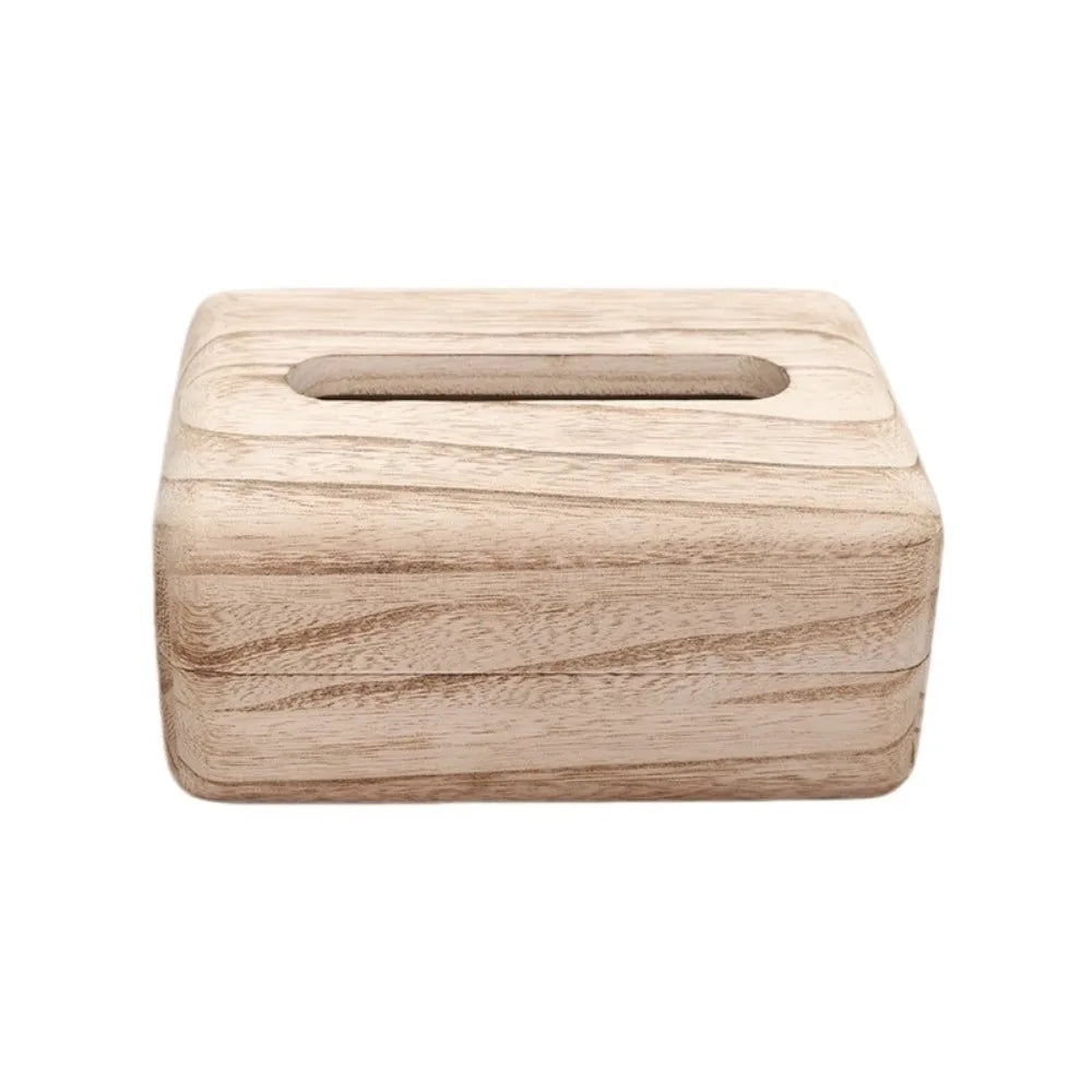 Eco-Friendly Handmade Solid Wood Tissue Box.