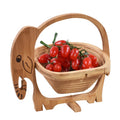 Bamboo Foldable and Heat-Resistant Fruit Basket.