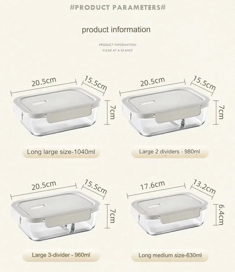 Eco-Gary BPA-Free Glass Lunch Box.