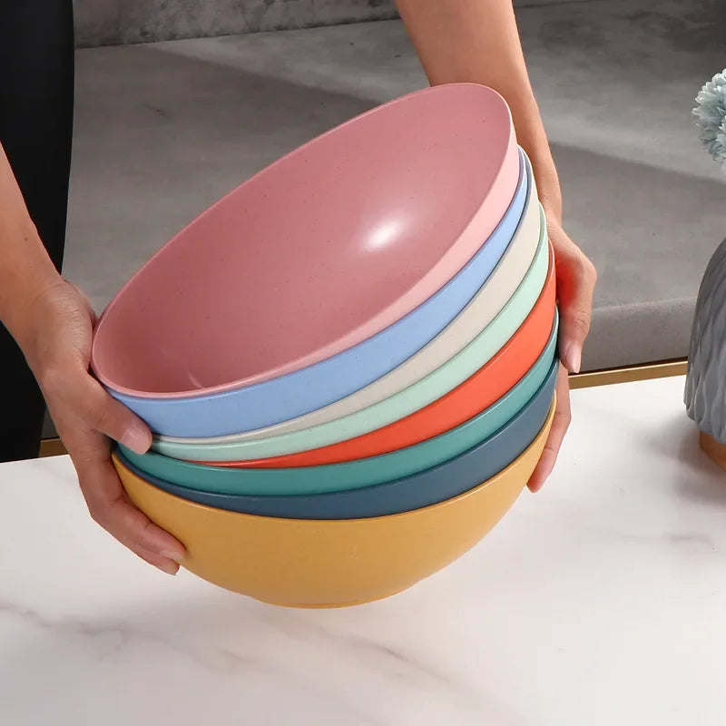 Wheat Straw Household Microwavable Kitchen Bowl.
