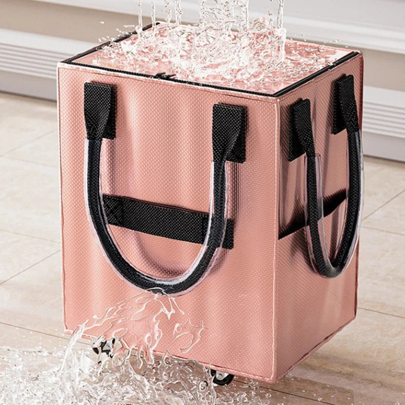 Reusable Grocery Shopping Foldable Bag With Wheels.