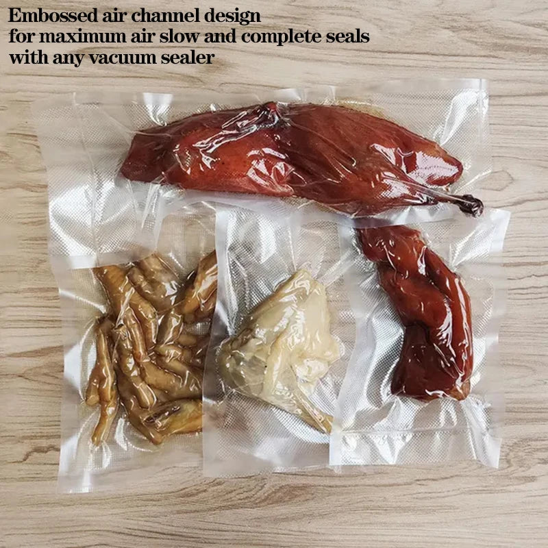 50PCS BPA-Free Vacuum Sealed Food Bags.
