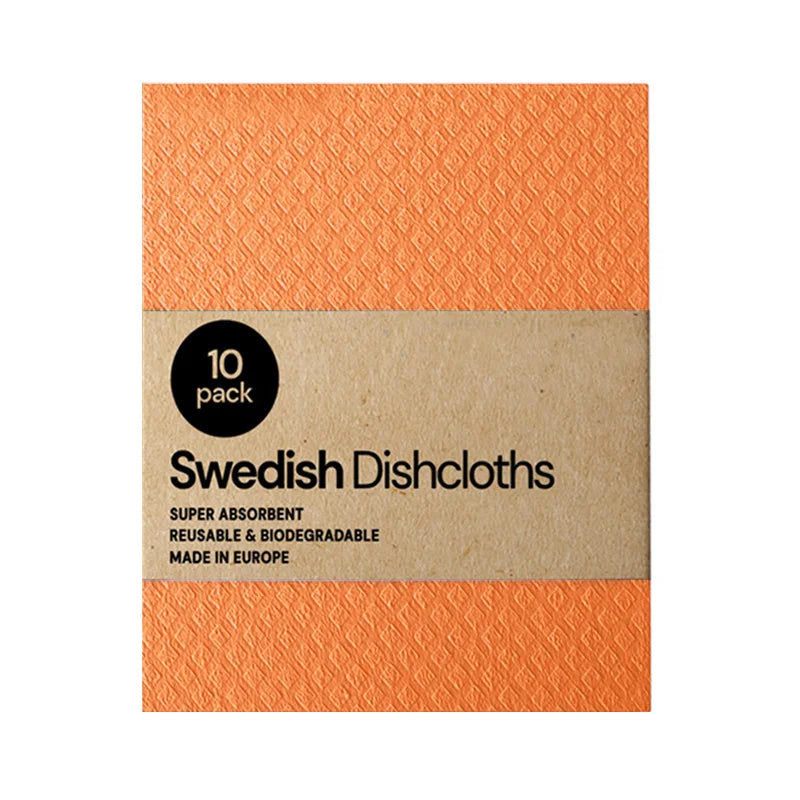 10Pcs Reusable Dishcloths Eco-Friendly Wood Pulp Sponge.