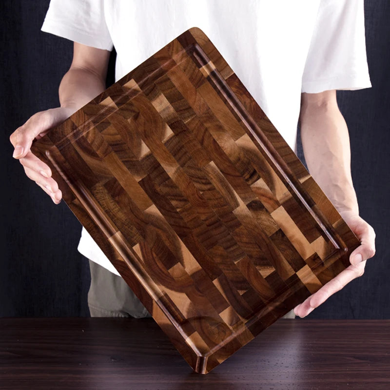 Acacia Wood End Grain Chopping, Cutting Board.
