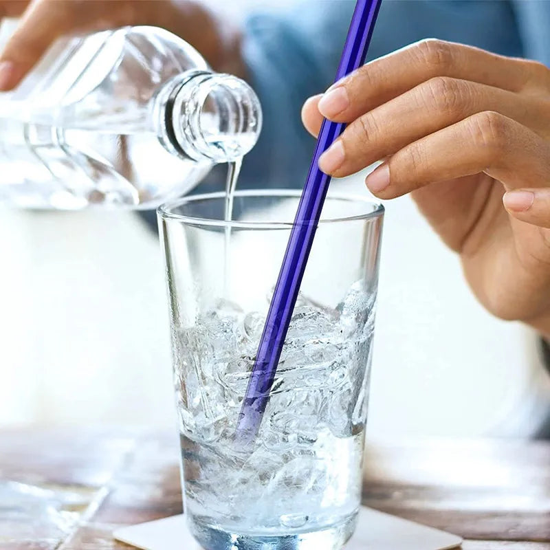 Reusable Glass Straws Eco-friendly.