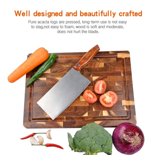 Acacia Wood End Grain Chopping, Cutting Board.