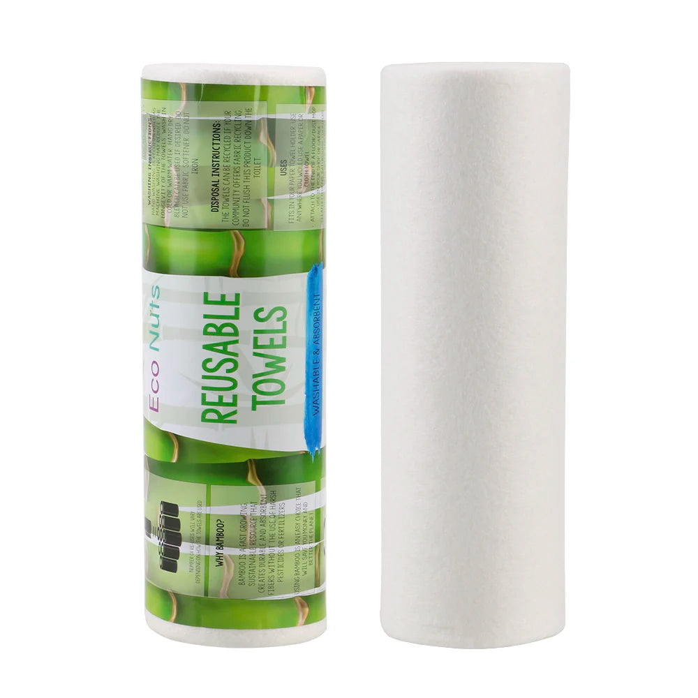 Reusable Bamboo Towels Home Kitchen Paper Towel 25pcs/Roll.