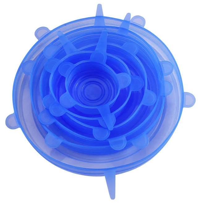Reusable Silicone Stretch Lids Set