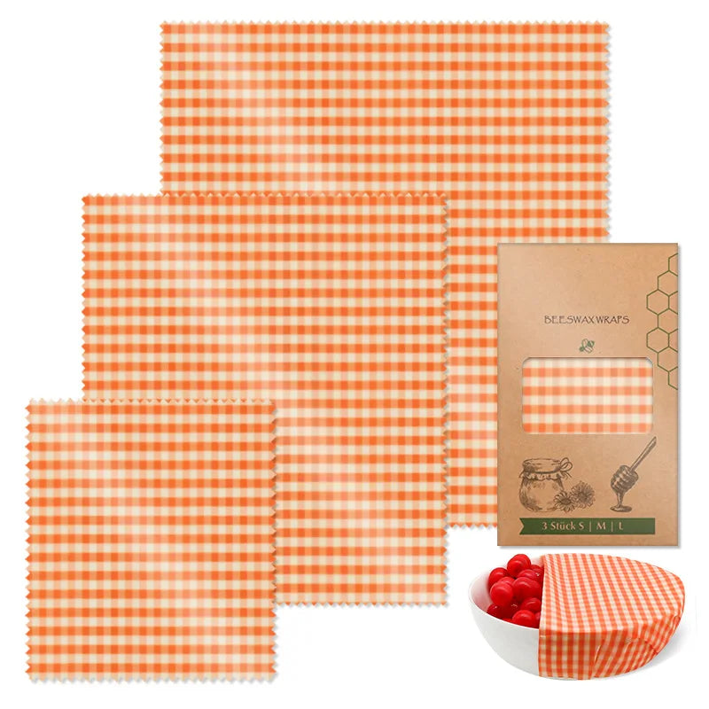 Reusable Beeswax Eco-Friendly Plastic free Food Wraps.