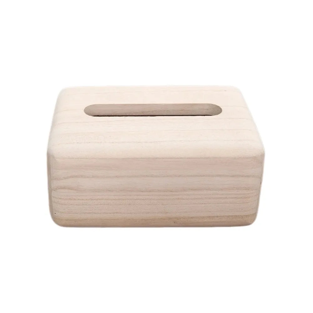 Eco-Friendly Handmade Solid Wood Tissue Box.