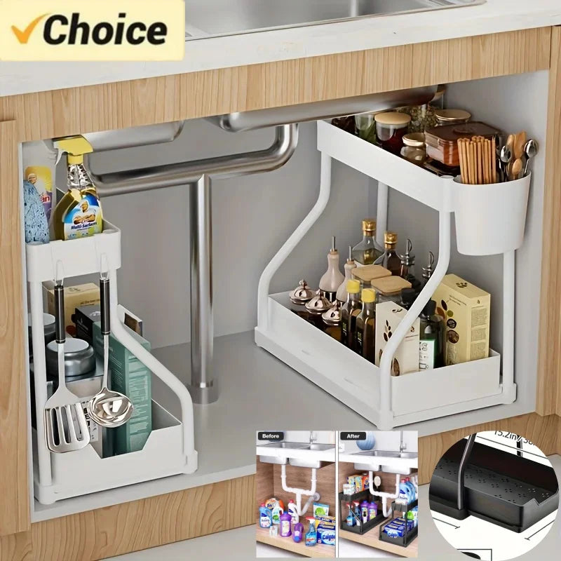 2-Tier Under Sink Storage Organizer