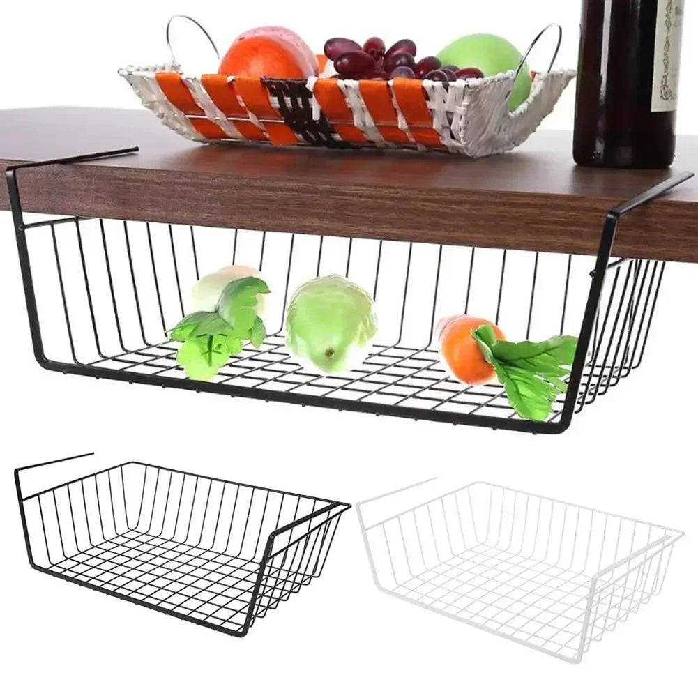 Under Cabinet Hanging Mesh Basket.