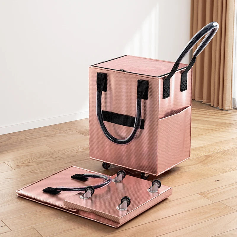 Reusable Grocery Shopping Foldable Bag With Wheels.