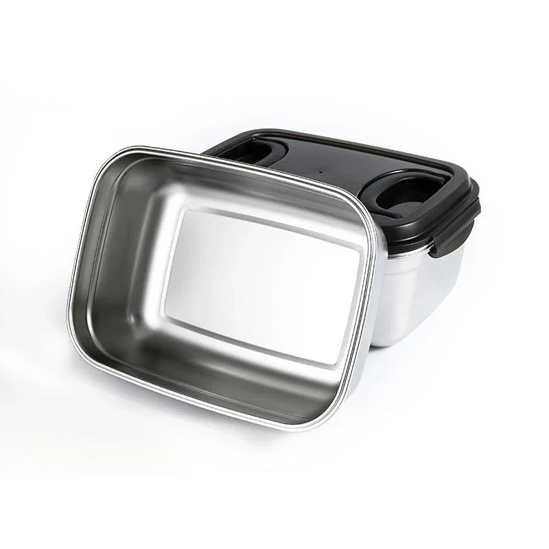 Large Capacity Stainless Steel Food Sealed Storage Container with Lid.