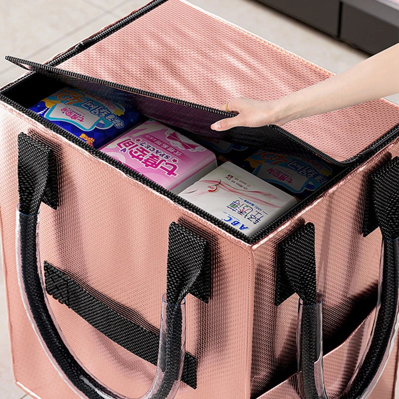 Reusable Grocery Shopping Foldable Bag With Wheels.