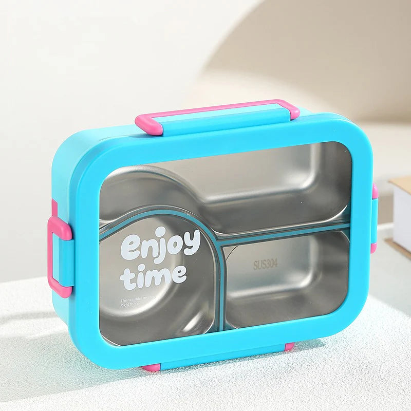 Stainless Steel Lunch Box Compartment Leak-proof.