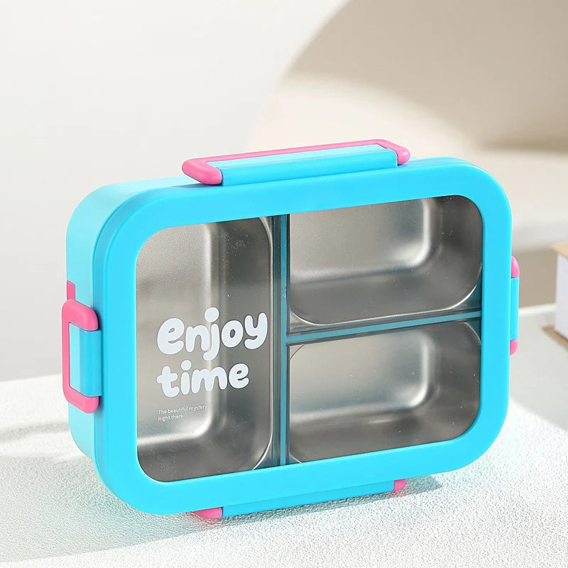 Stainless Steel Lunch Box Compartment Leak-proof.