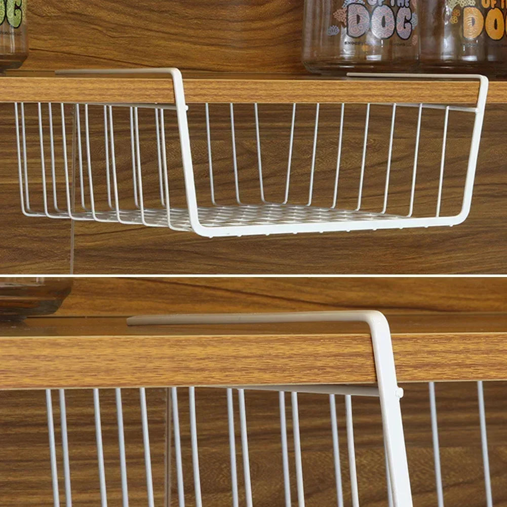 Under Cabinet Hanging Mesh Basket.