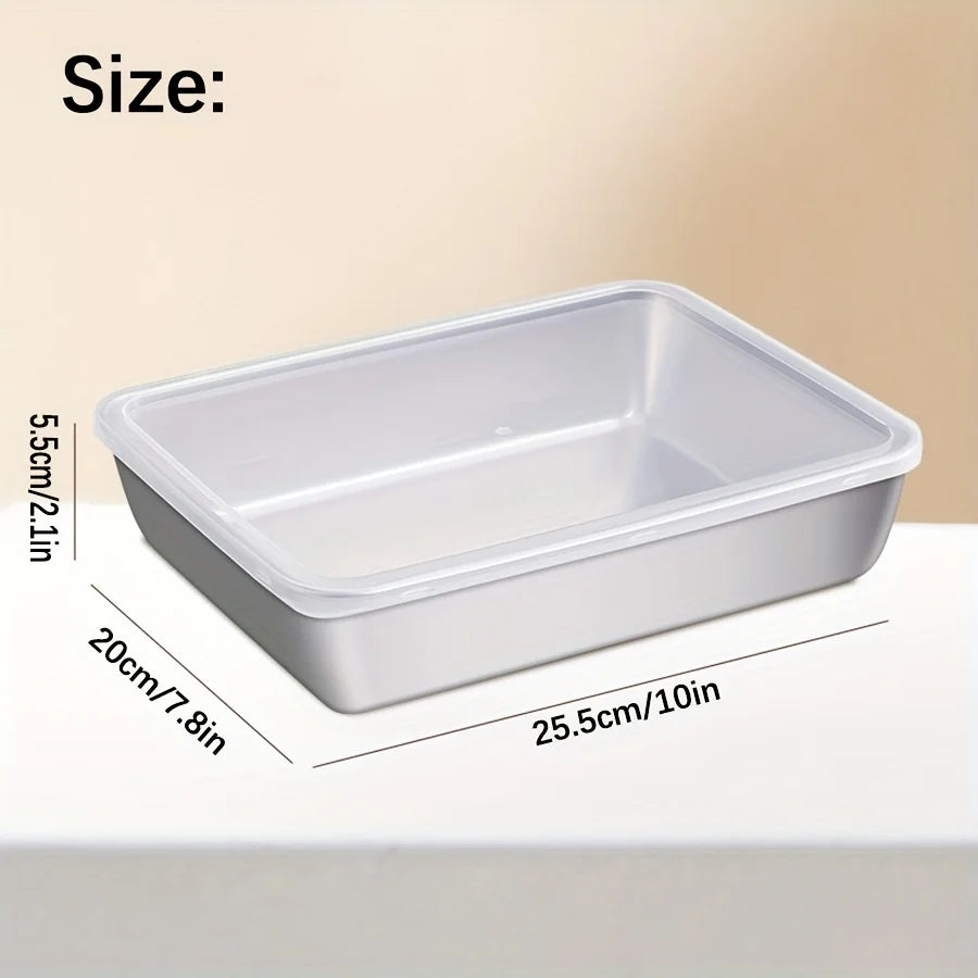 3-Piece Stainless Steel Food Storage Set.