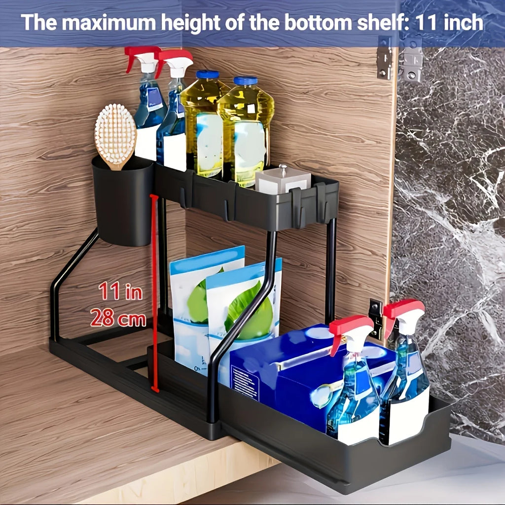 2-Tier Under Sink Storage Organizer