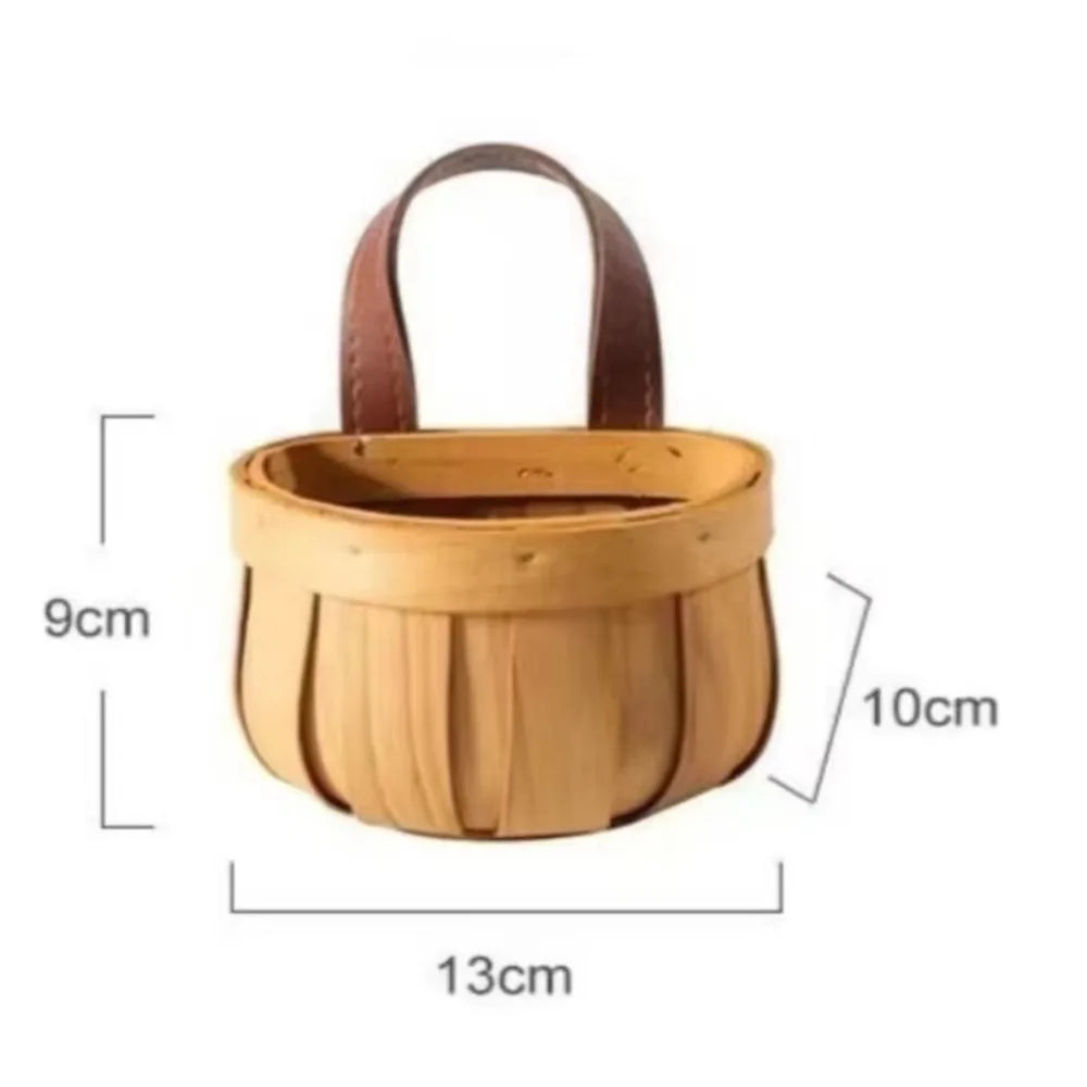Hanging Handwoven Space Saving Kitchen Organizer Basket.